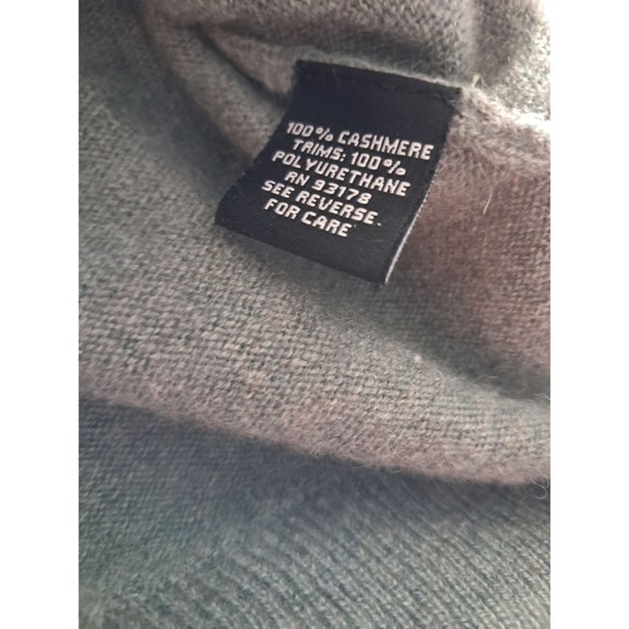 The Cashmere Project 100%‎ Cashmere Quarter Zip Sweater Gray Classic Men's Large - Picture 9 of 12